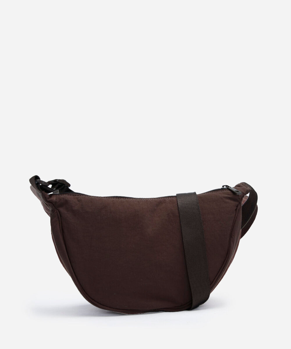 bolsa meia lua marrom