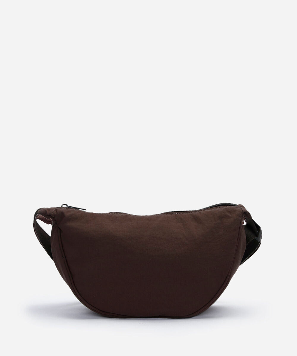 bolsa meia lua marrom