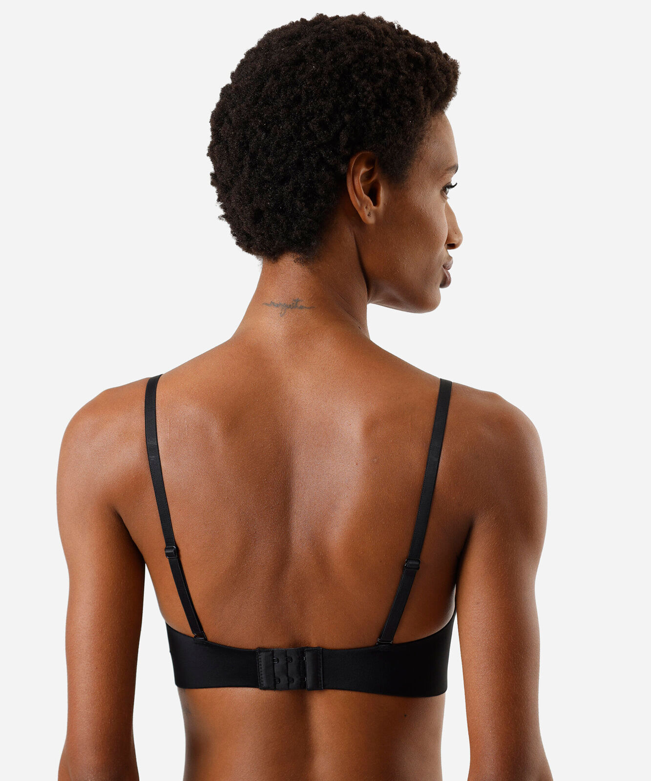 sutiã base feminino de poliamida selado preto
