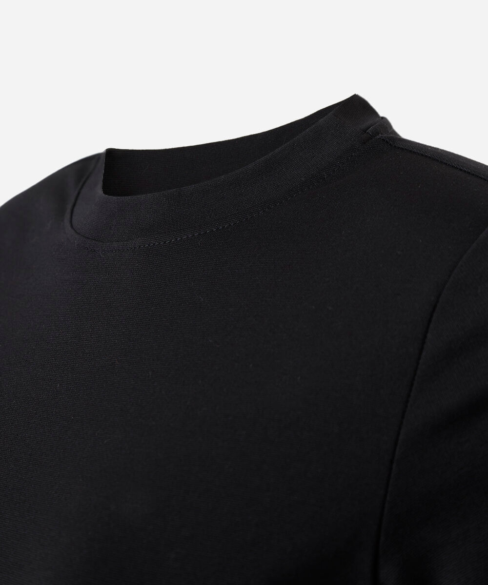 vestido curto feminino com ombreira franzido mindset plus size preto