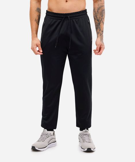 calça jogger esportiva com bolsos preta
