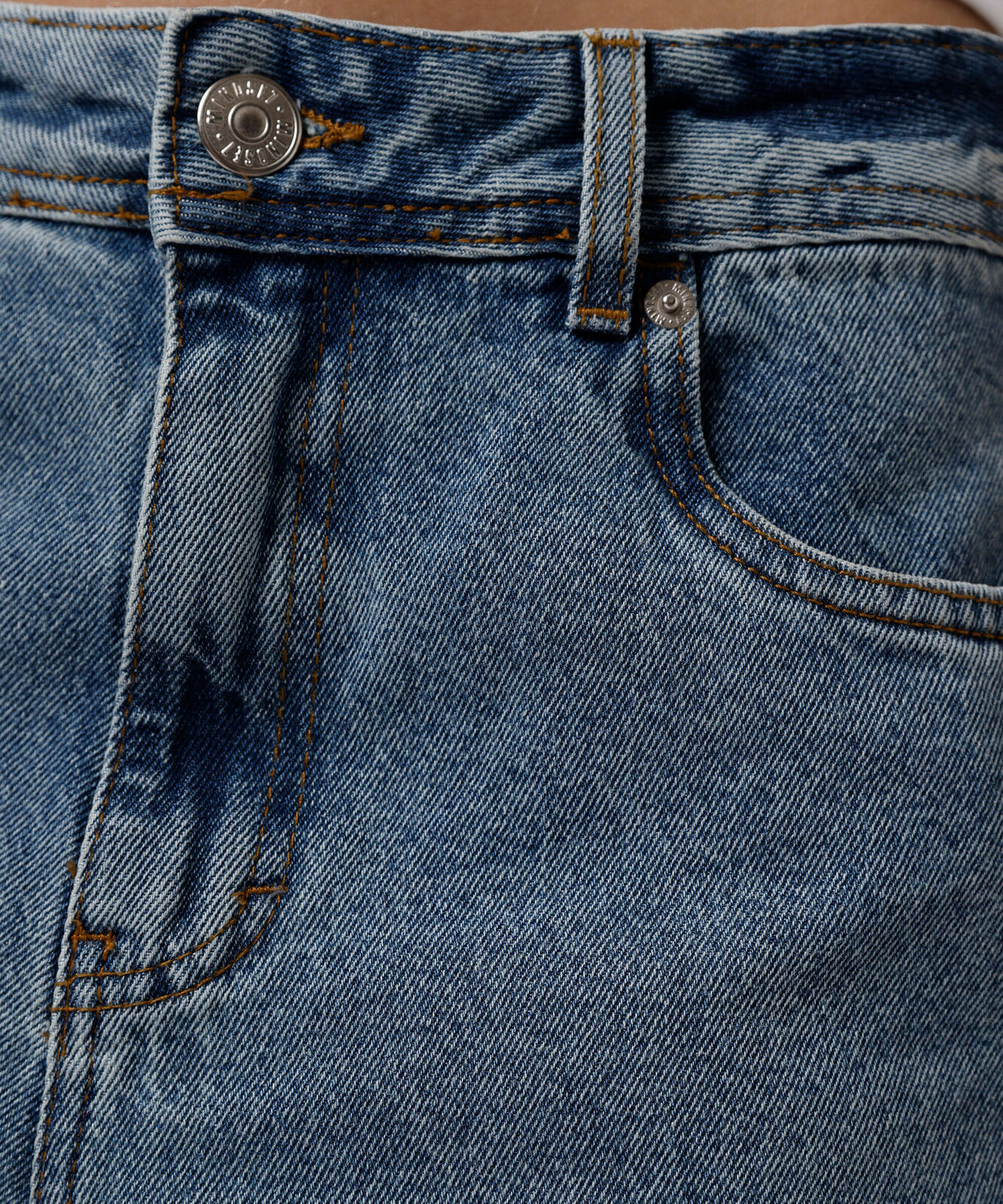 calça reta unissex jeans mindset working title azul