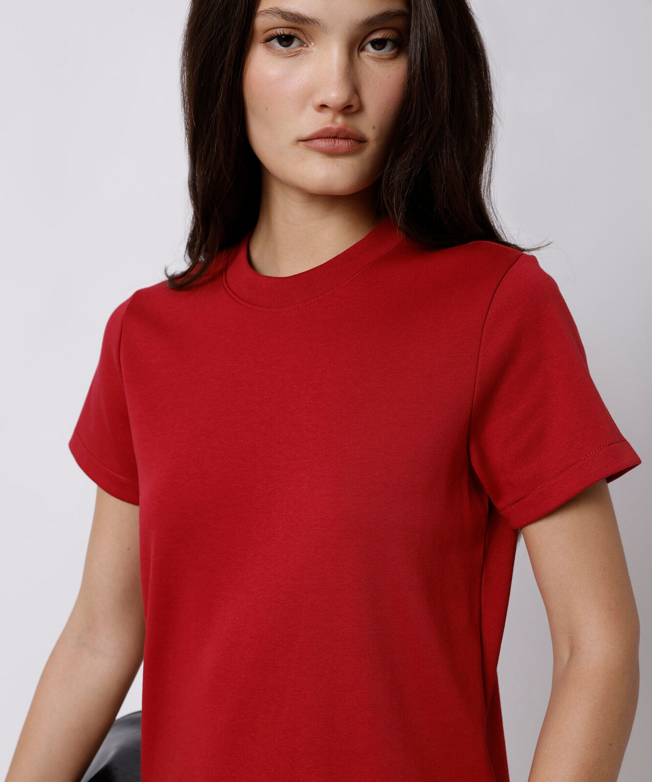 camiseta feminina de algodão slim mindset vermelha