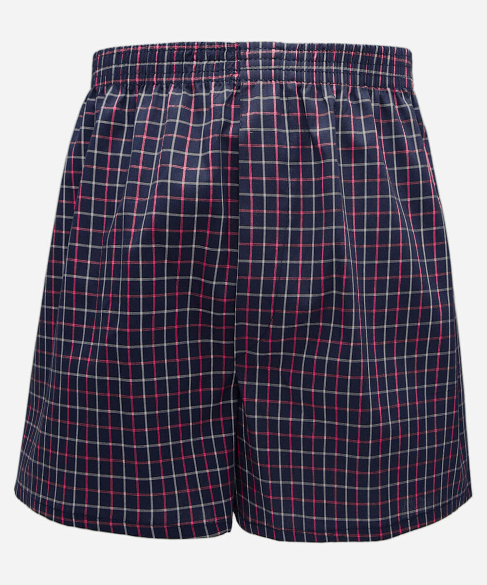 cueca samba canção masculina xadrez acetinada azul