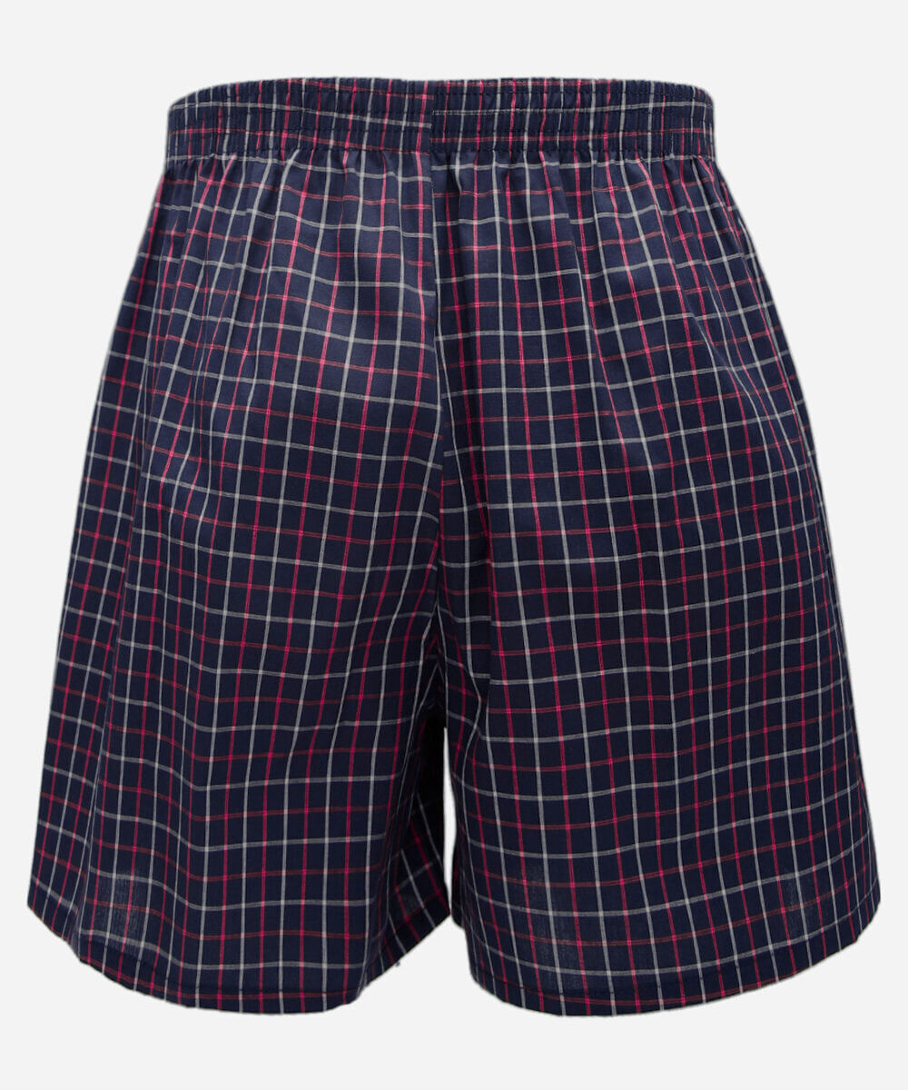 cueca samba canção masculina xadrez acetinada azul