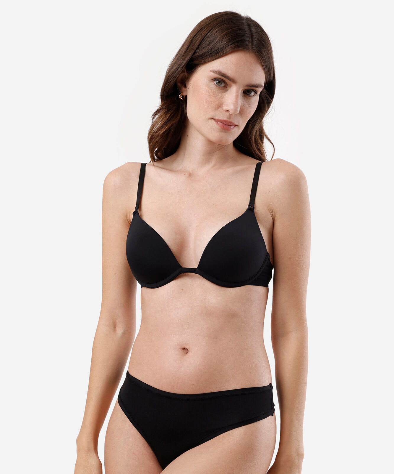 sutiã triângulo feminino alças com multifuncionais preto