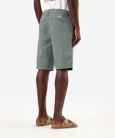 bermuda masculina reta chino verde