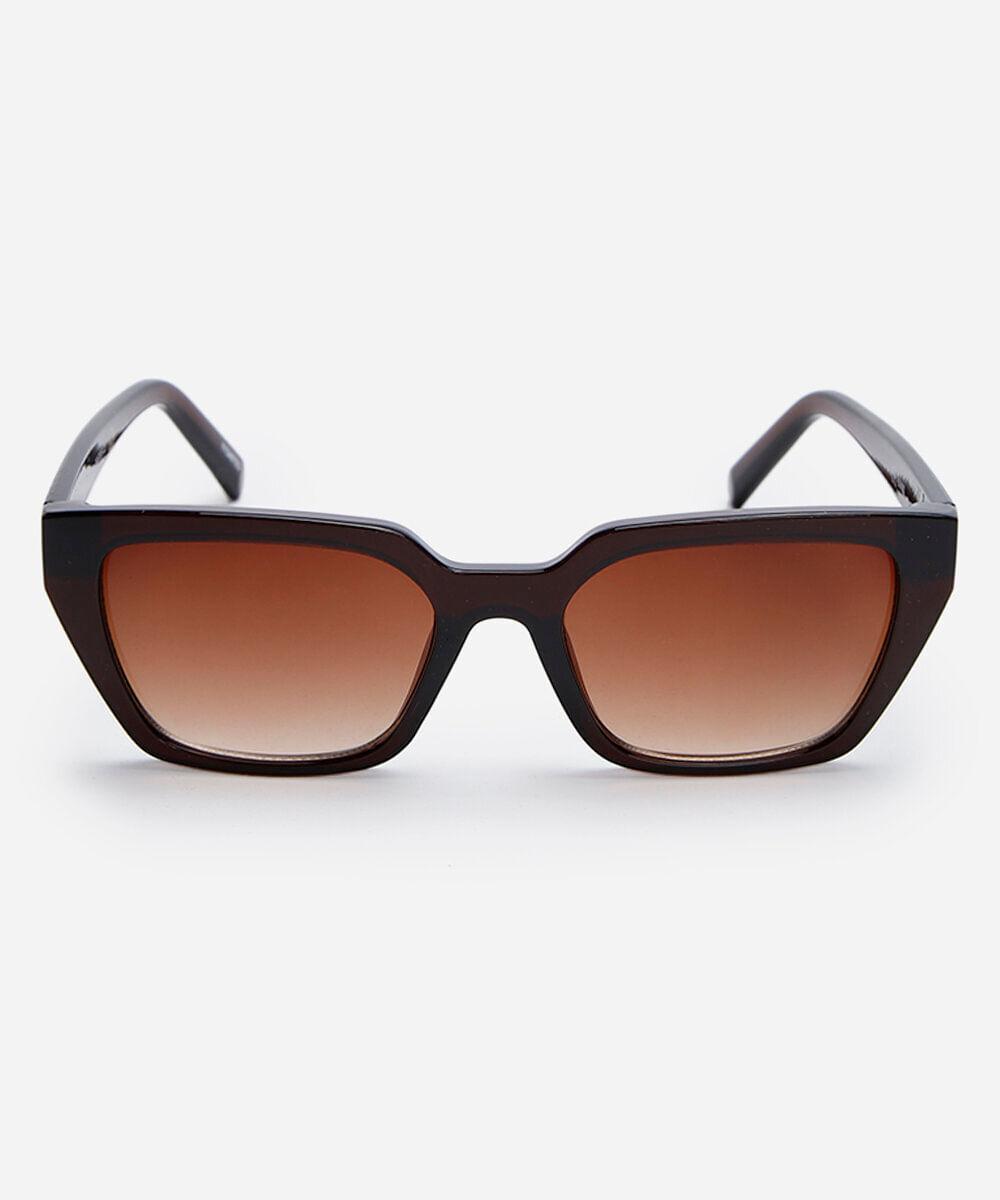 óculos de sol quadrado feminino marrom