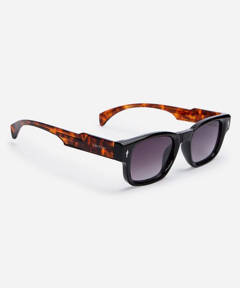 óculos de sol quadrado triton feminino preto
