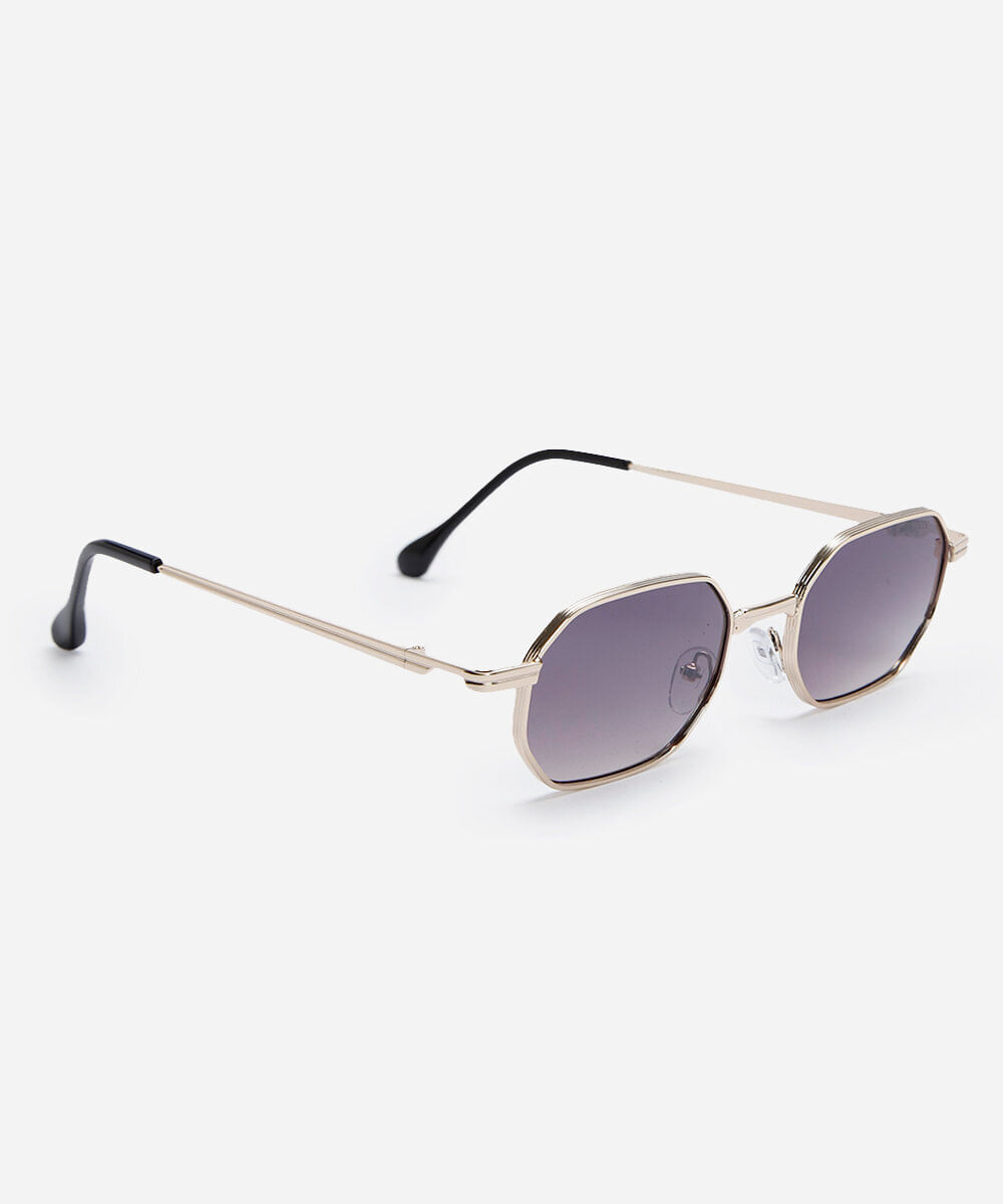 óculos de sol oval triton feminino dourado