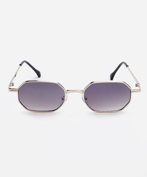 óculos de sol oval triton feminino dourado