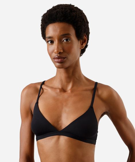 sutiã triângulo feminino sem bojo preto