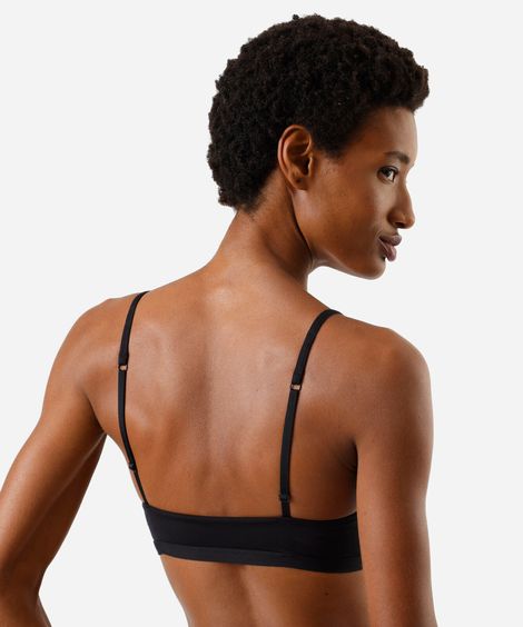 sutiã triângulo feminino sem bojo preto
