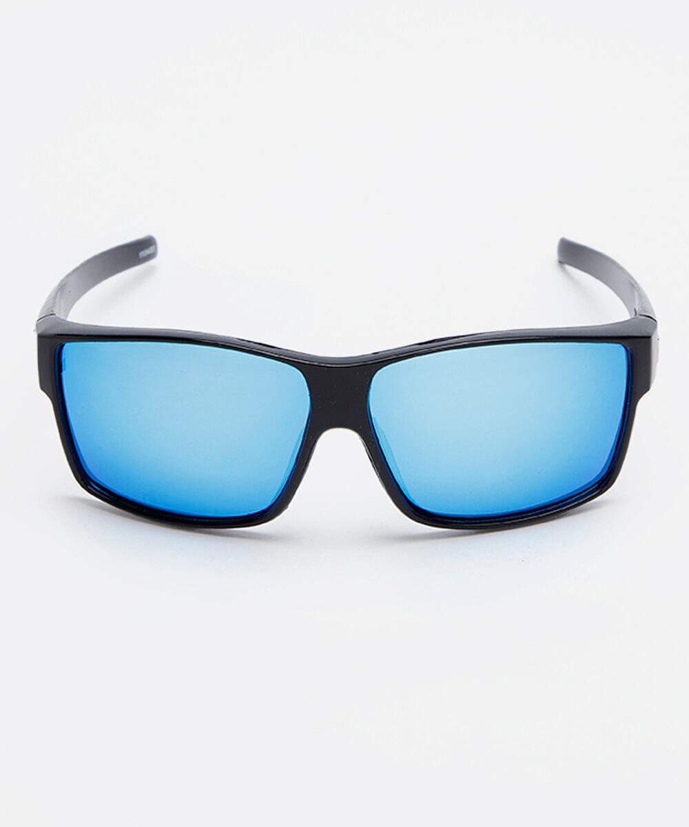 óculos de sol esportivo quadrado masculino preto