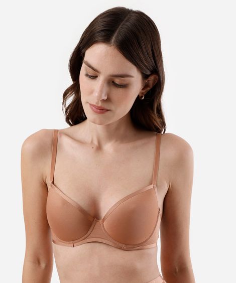 sutiã base feminino de poliamida marrom