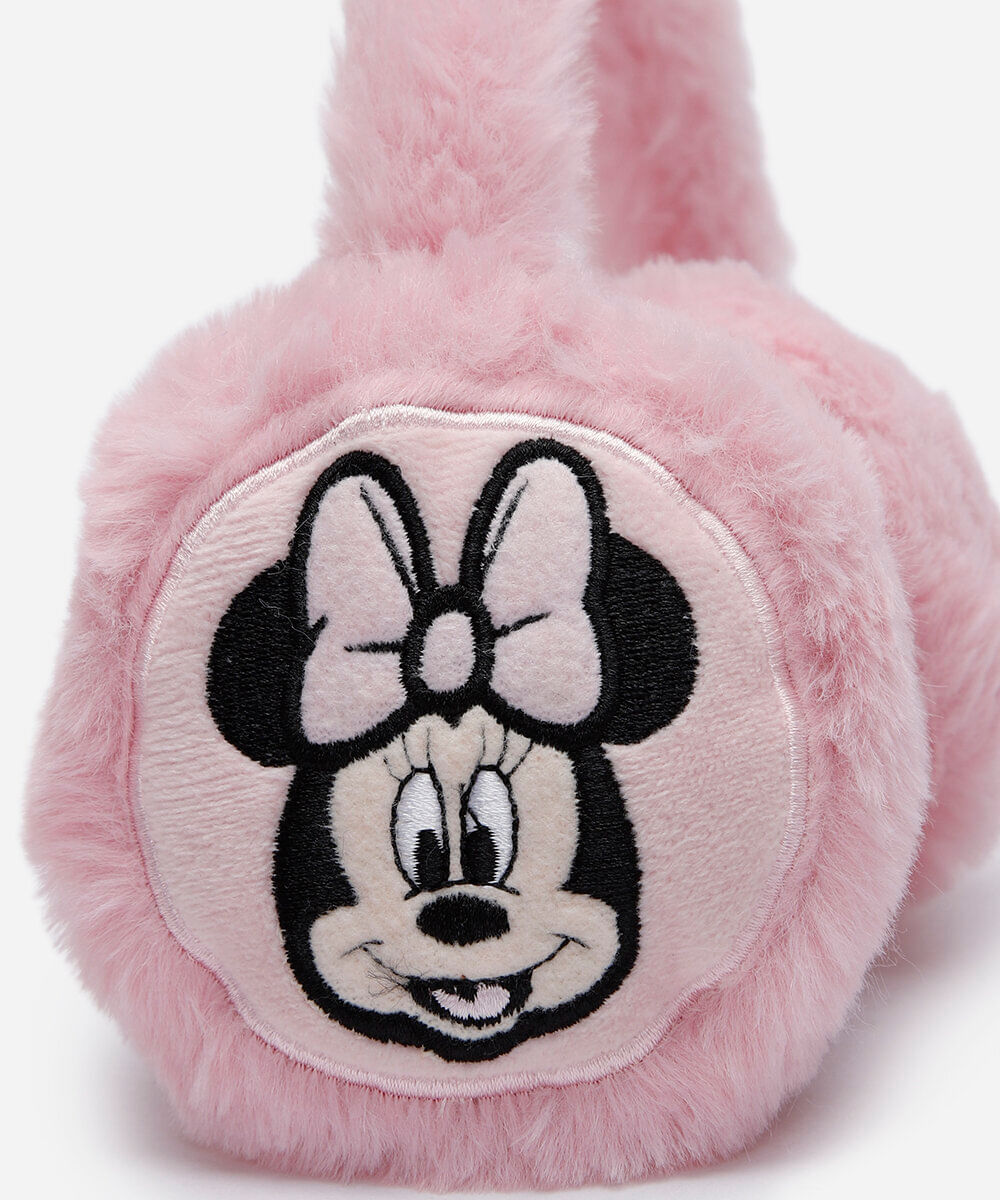 protetor de orelha infantil minnie rosa