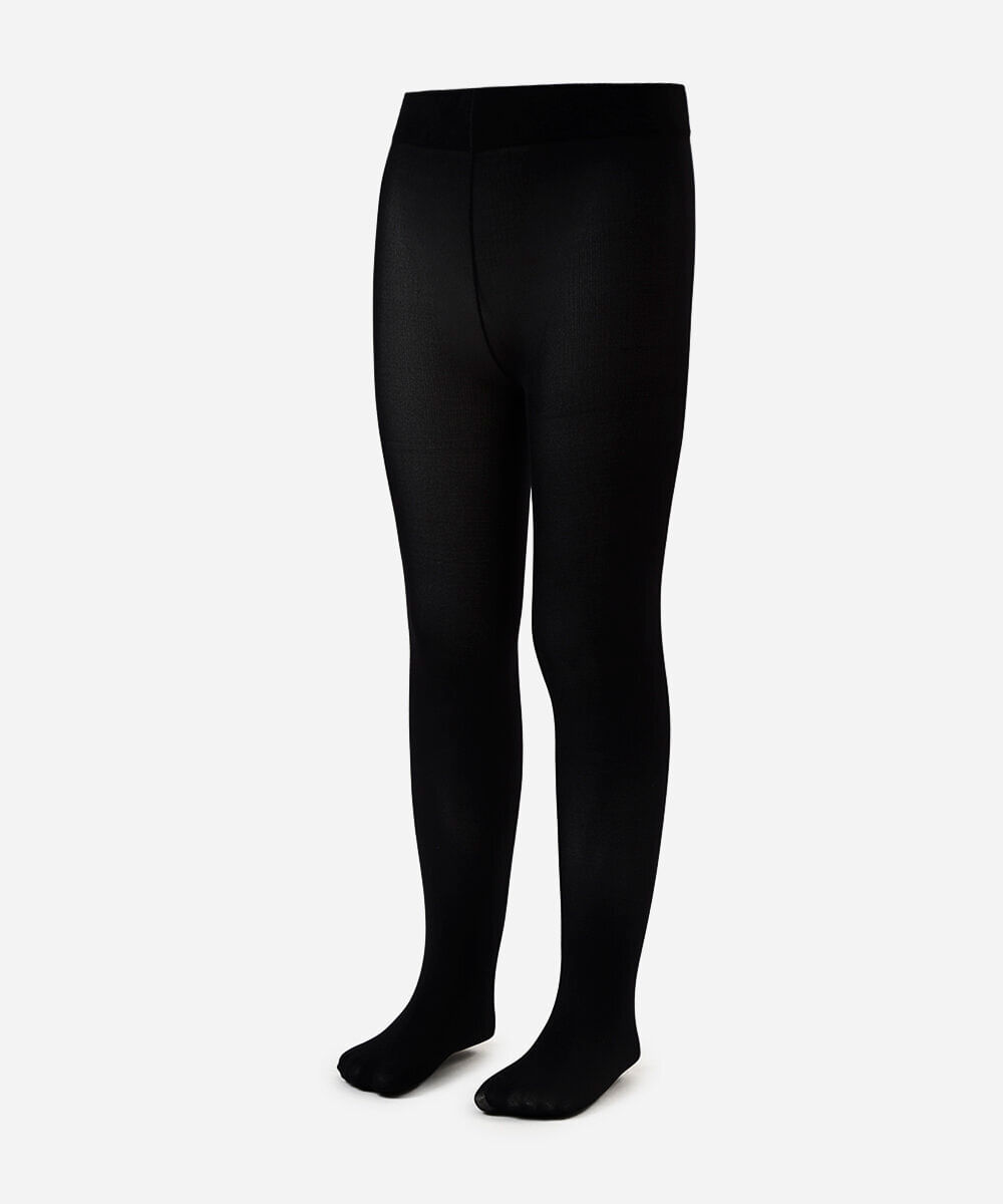 meia calça infantil fio 40 preta