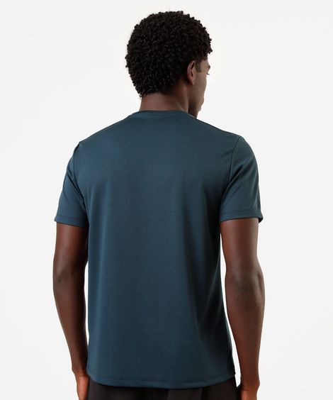 camiseta masculina esportiva ace com recorte verde