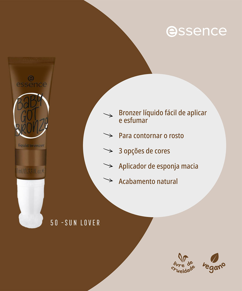 bronzer líquido essence baby got bronze liquid bronzer 40