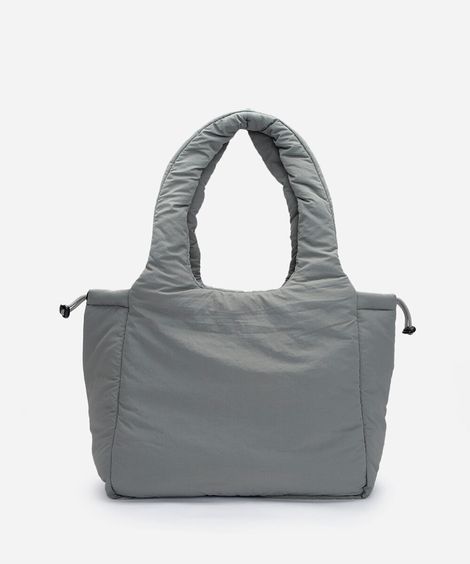 bolsa tote  cinza