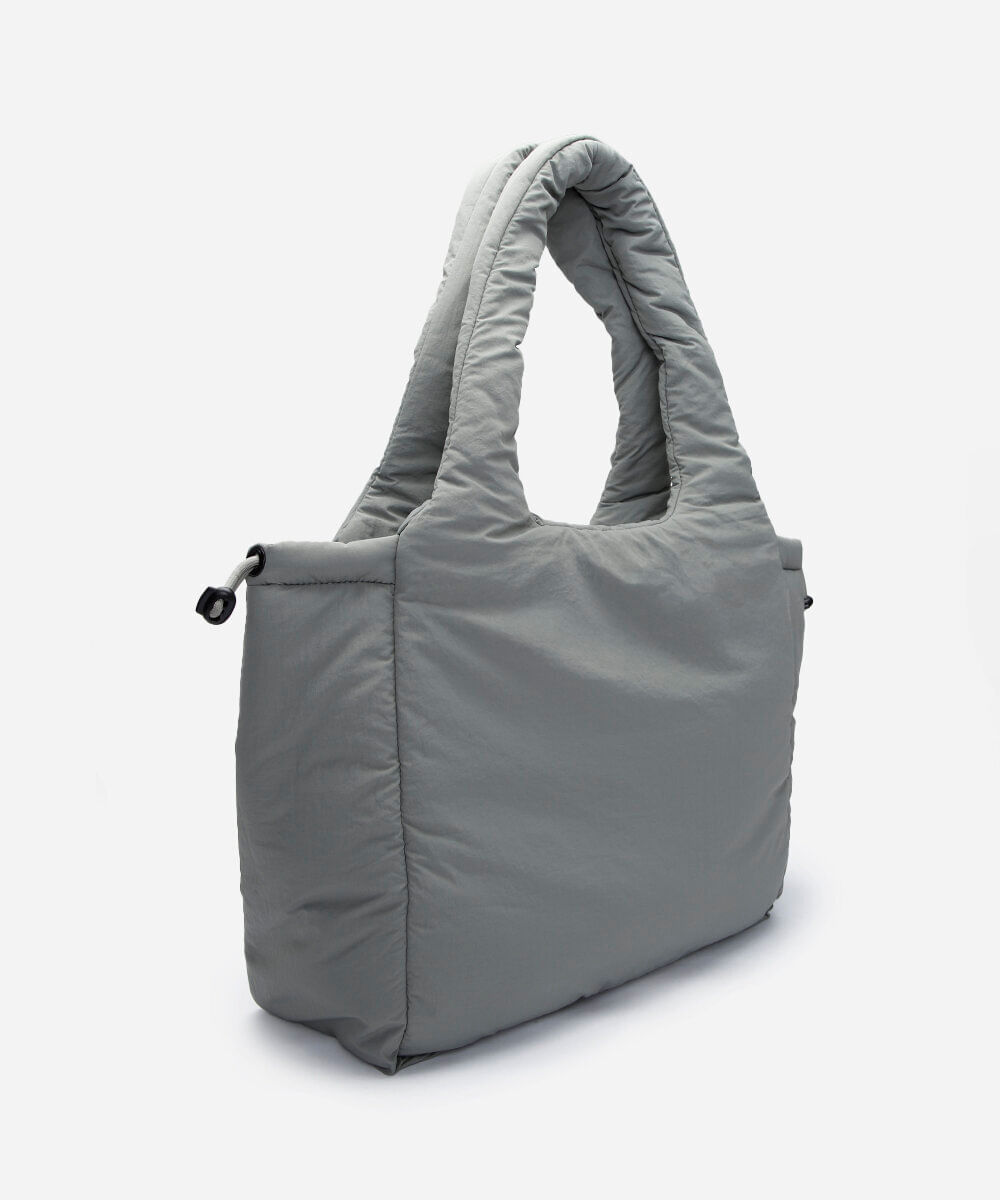 bolsa tote  cinza