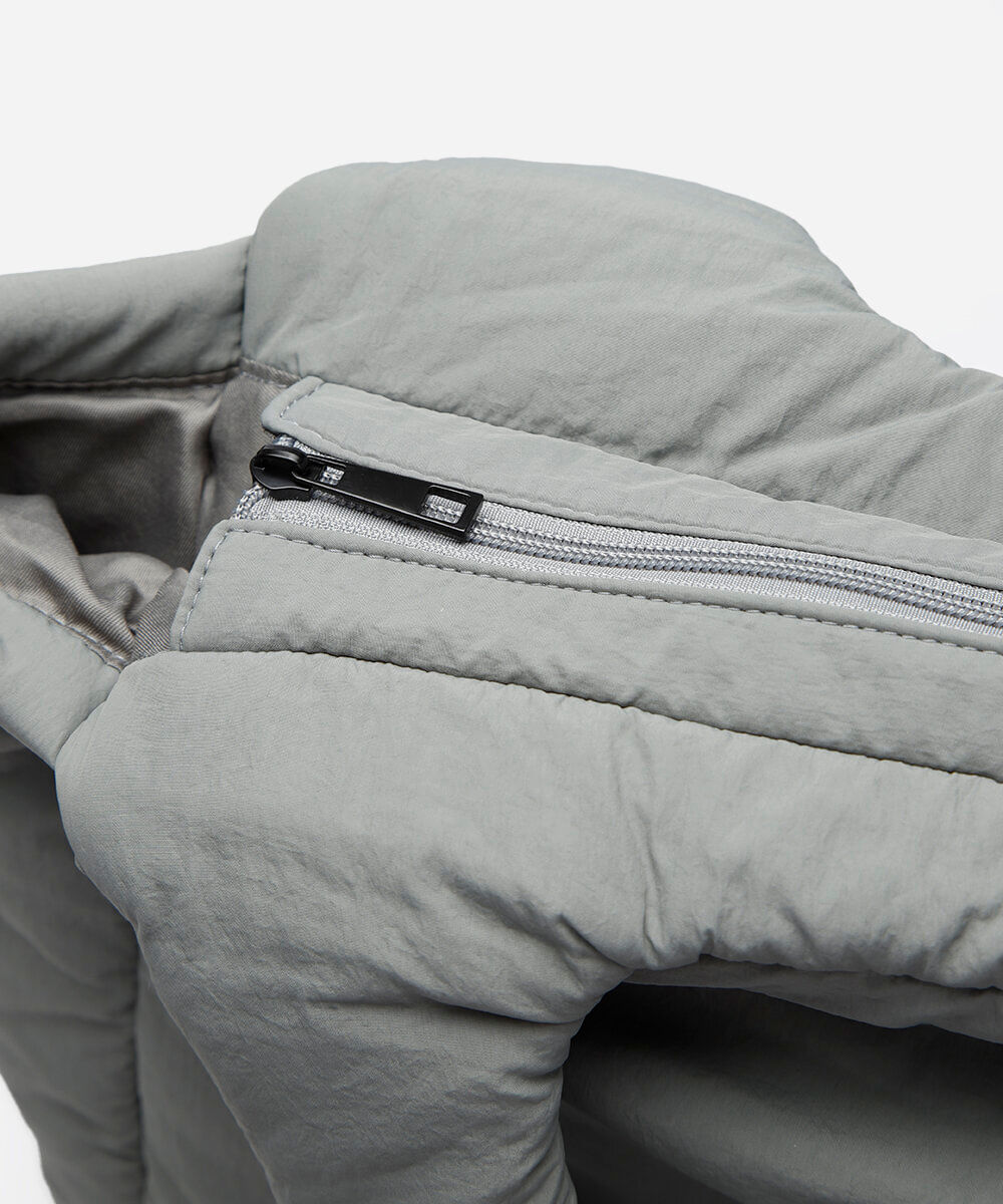 bolsa tote  cinza