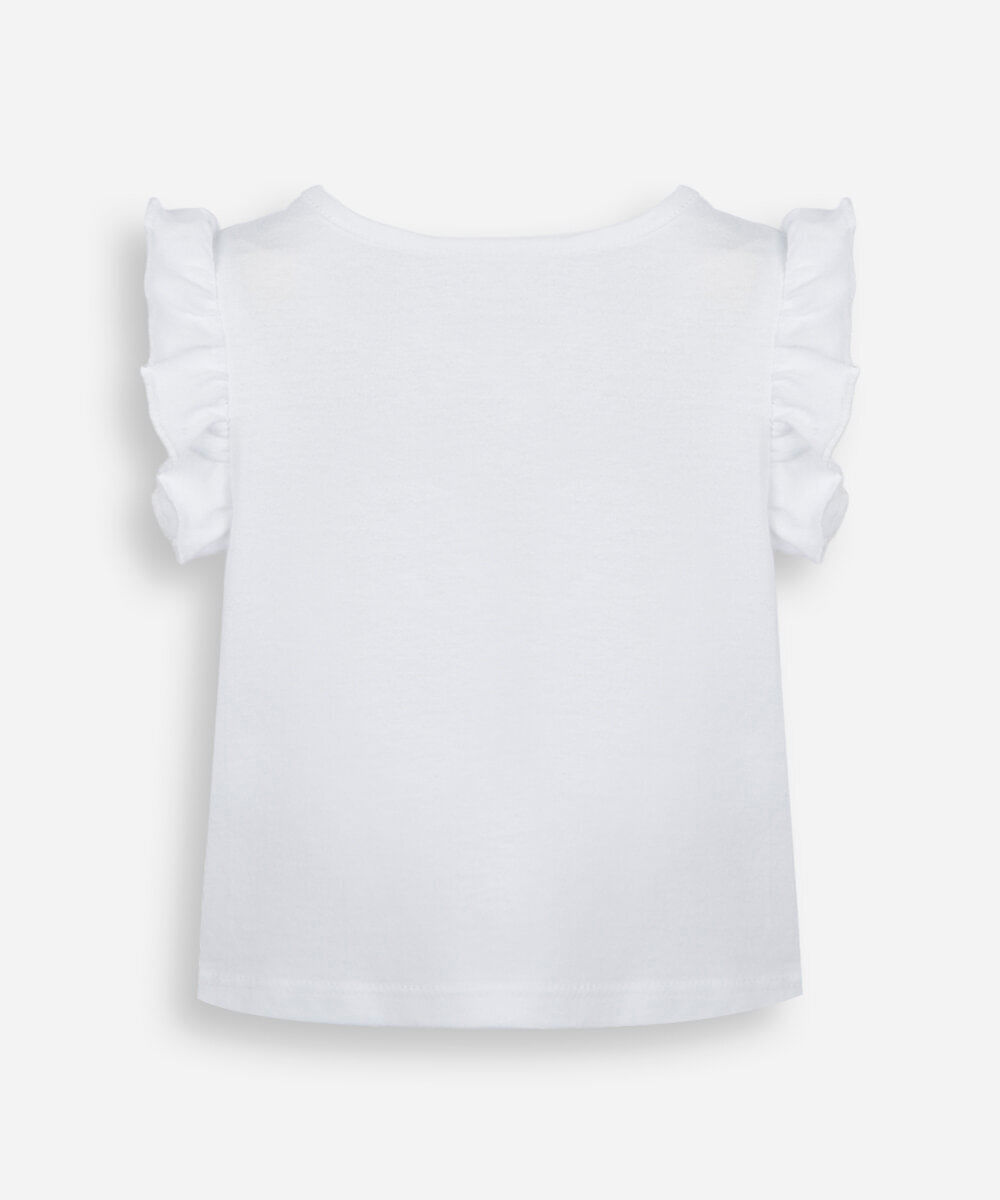 blusa infantil de algodão hello kitty copa off white