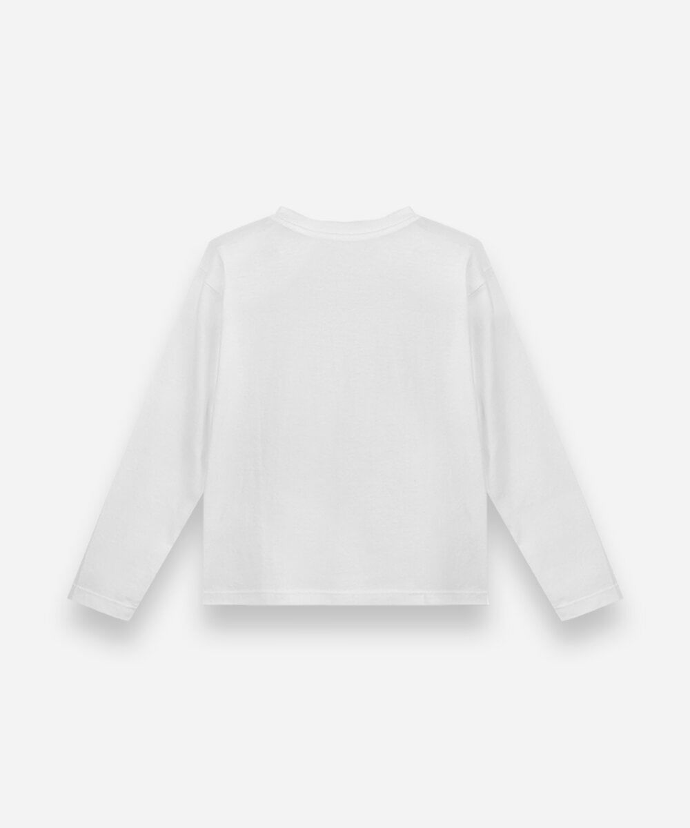 blusa infantil de algodão manga longa guerreiras do kpop off white