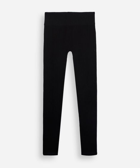 calça legging juvenil básica preta