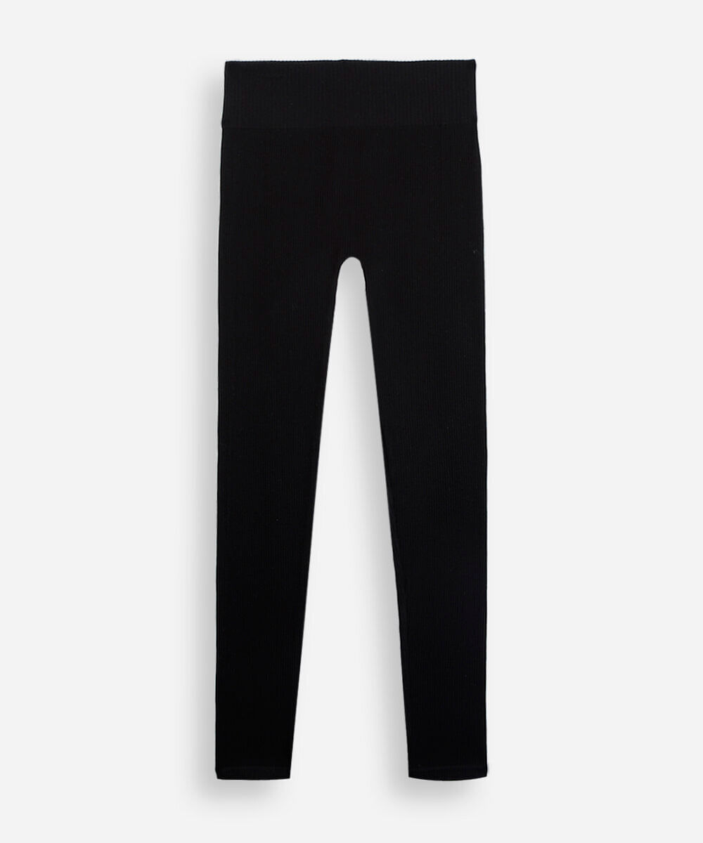 calça legging juvenil básica preta