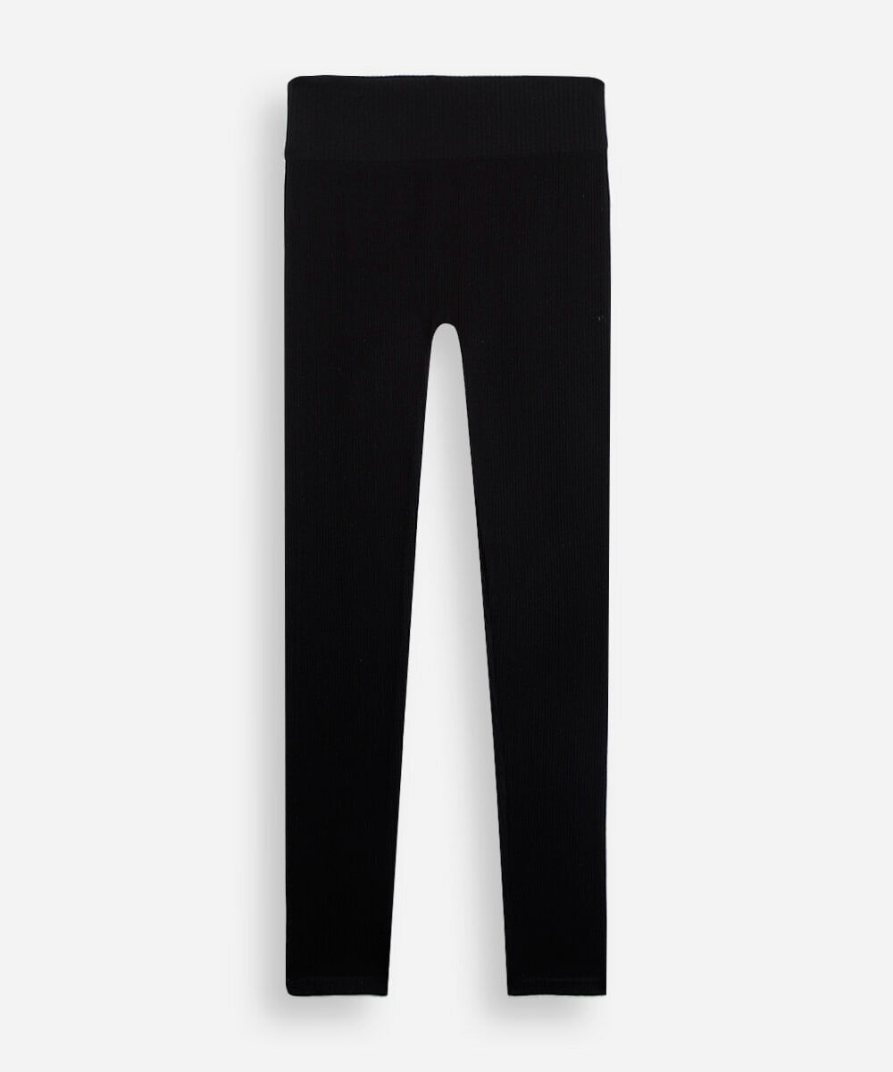 calça legging juvenil básica preta