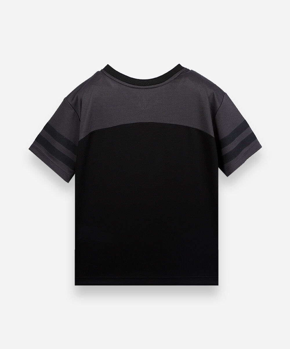 camiseta infantil manga curta raiders nfl cinza