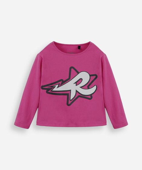 blusa infantil de algodão emily vick rosa