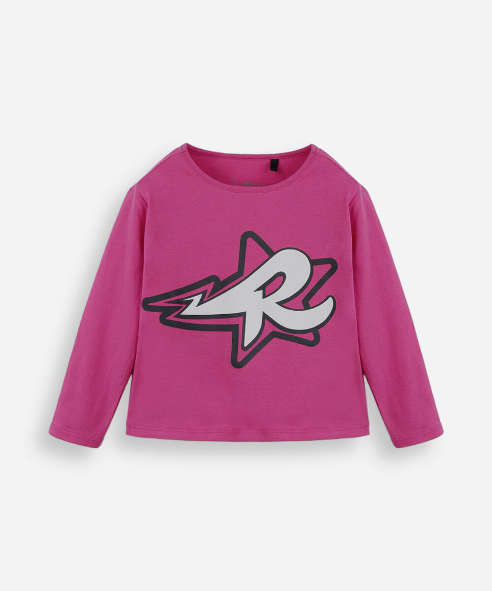 blusa infantil de algodão emily vick rosa