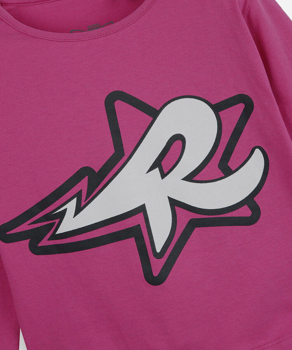 blusa infantil de algodão emily vick rosa