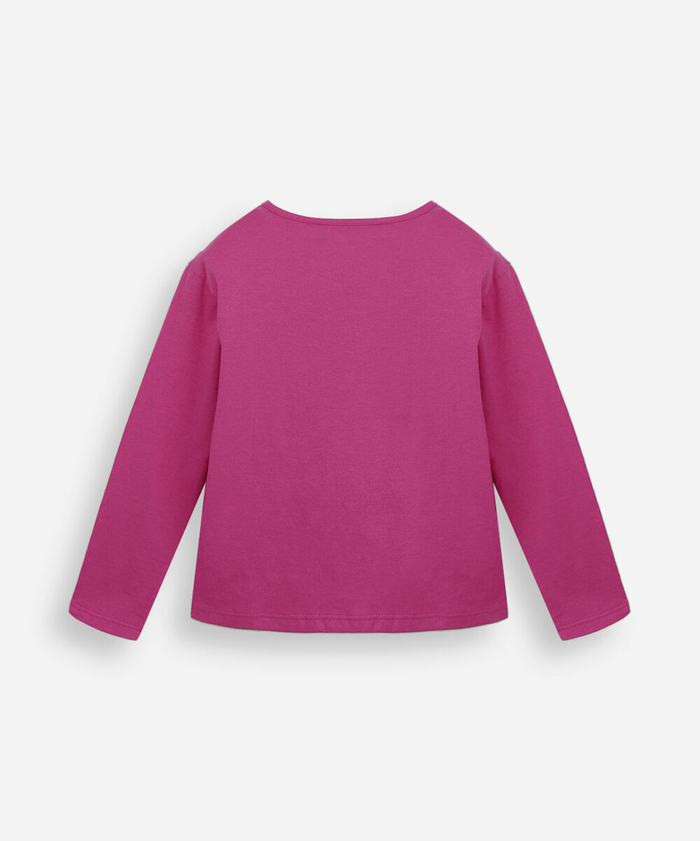 blusa infantil de algodão emily vick rosa