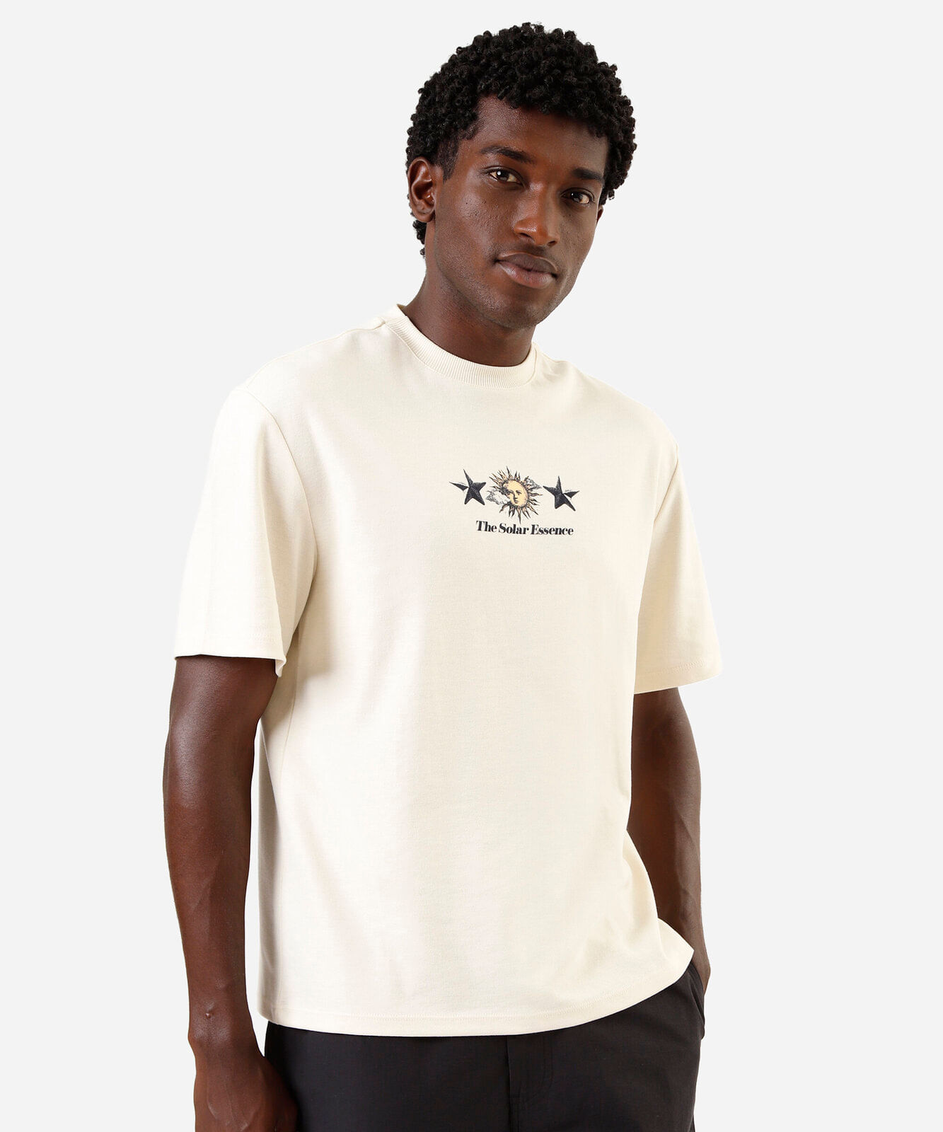 camiseta masculina estampada solar off white