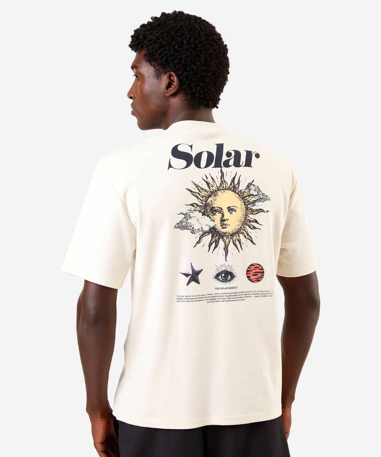 camiseta masculina estampada solar off white