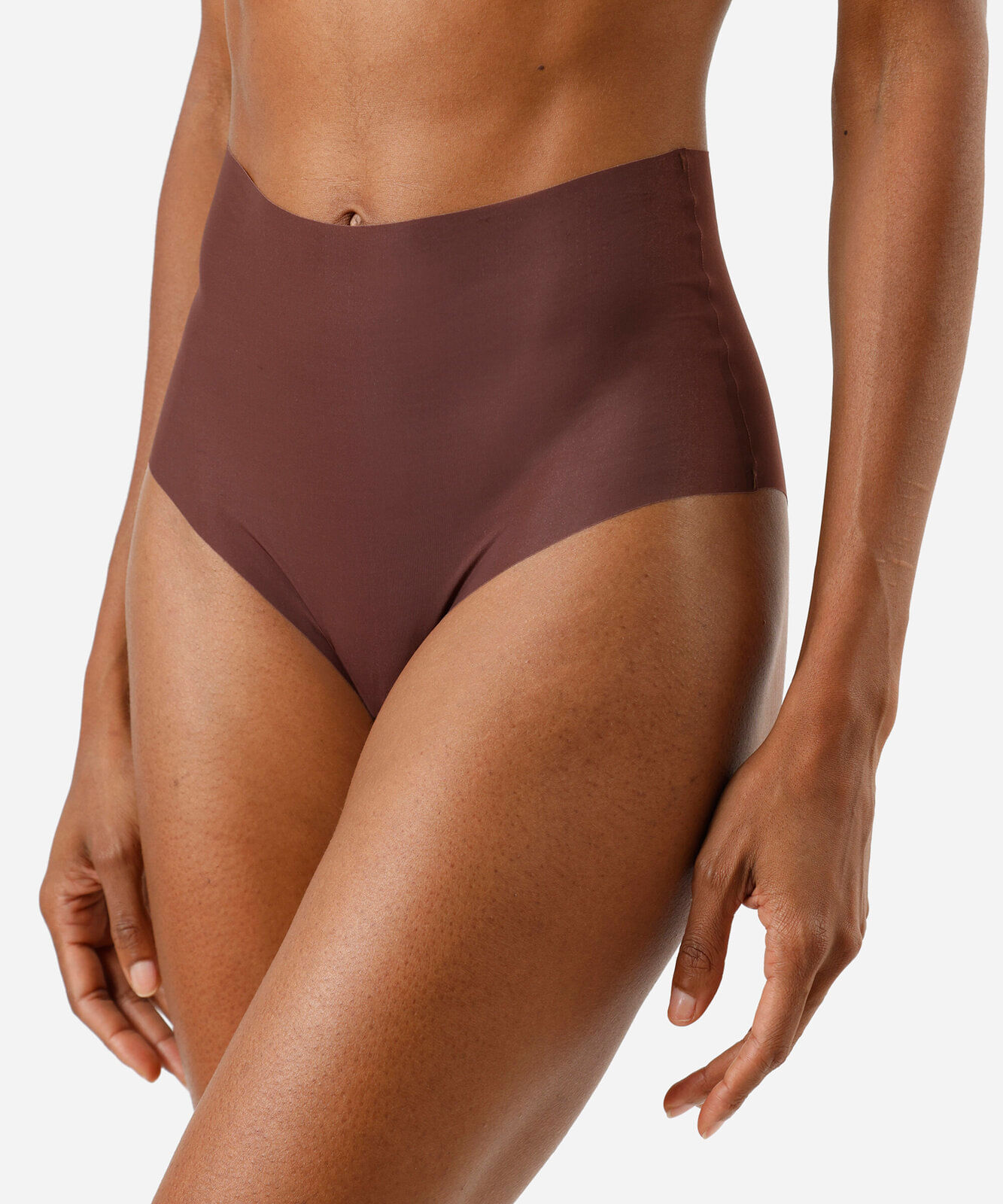 calcinha hot pant feminina com corte a fio marrom