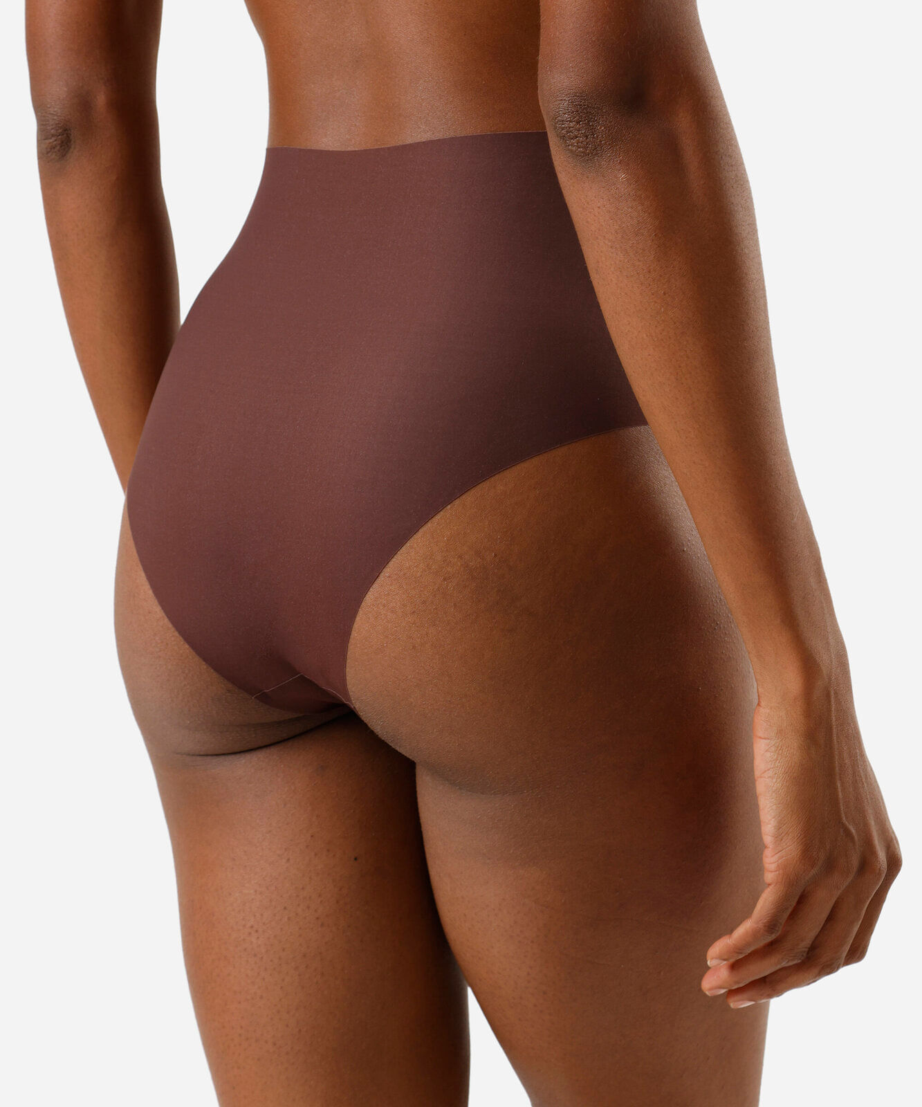 calcinha hot pant feminina com corte a fio marrom
