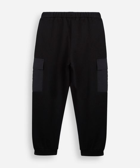 calça de moletom infantil preta