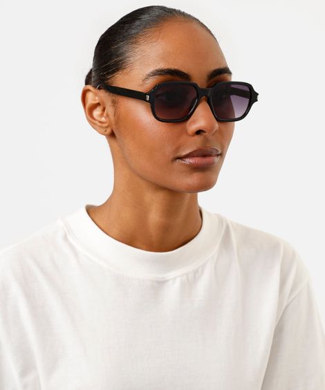 óculos de sol quadrado feminino preto