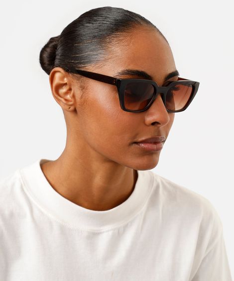 óculos de sol quadrado feminino marrom