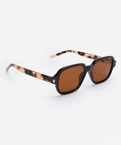 óculos de sol quadrado feminino marrom
