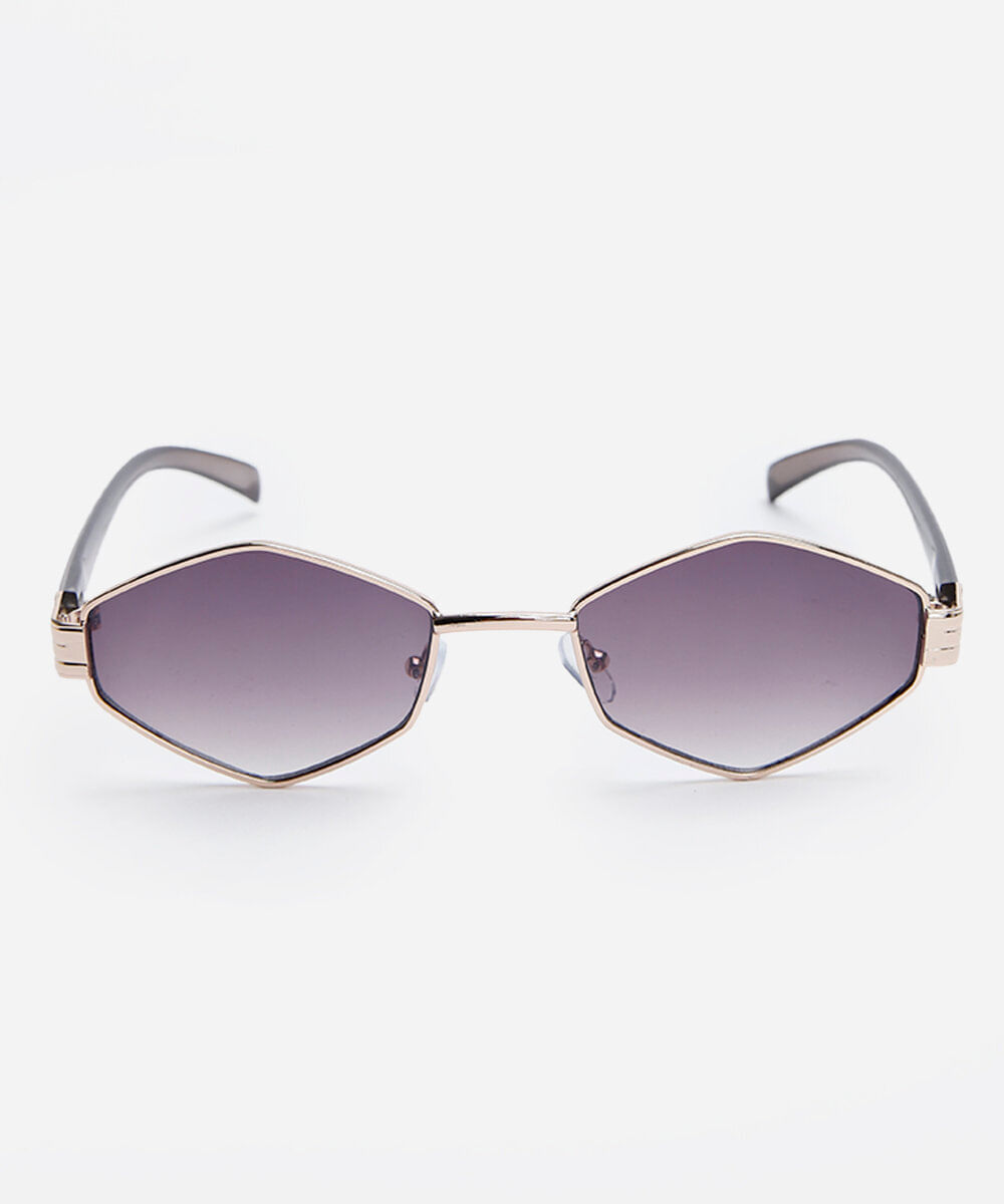 óculos de sol geométrico triton feminino dourado