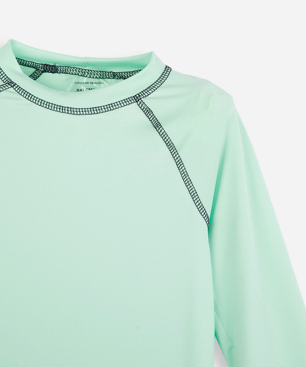 conjunto de praia infantil listrado verde