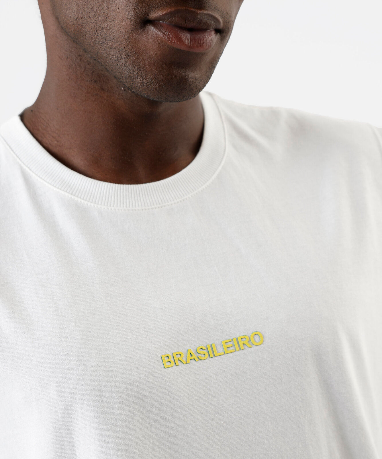 regata machão masculina de algodão estampada off white