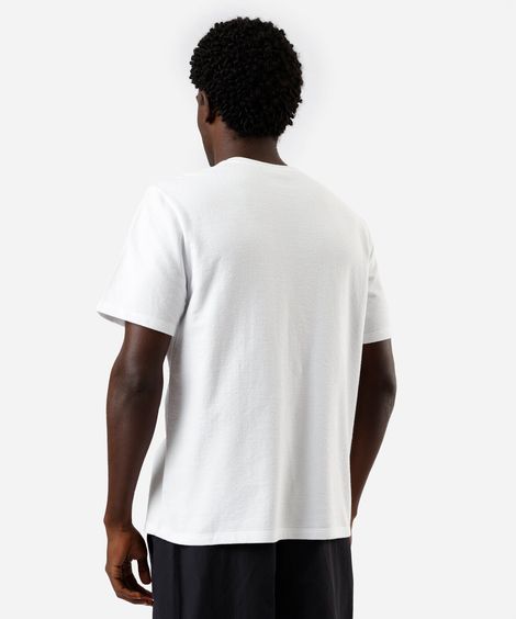 camiseta masculina de algodão manga curta brasil off white