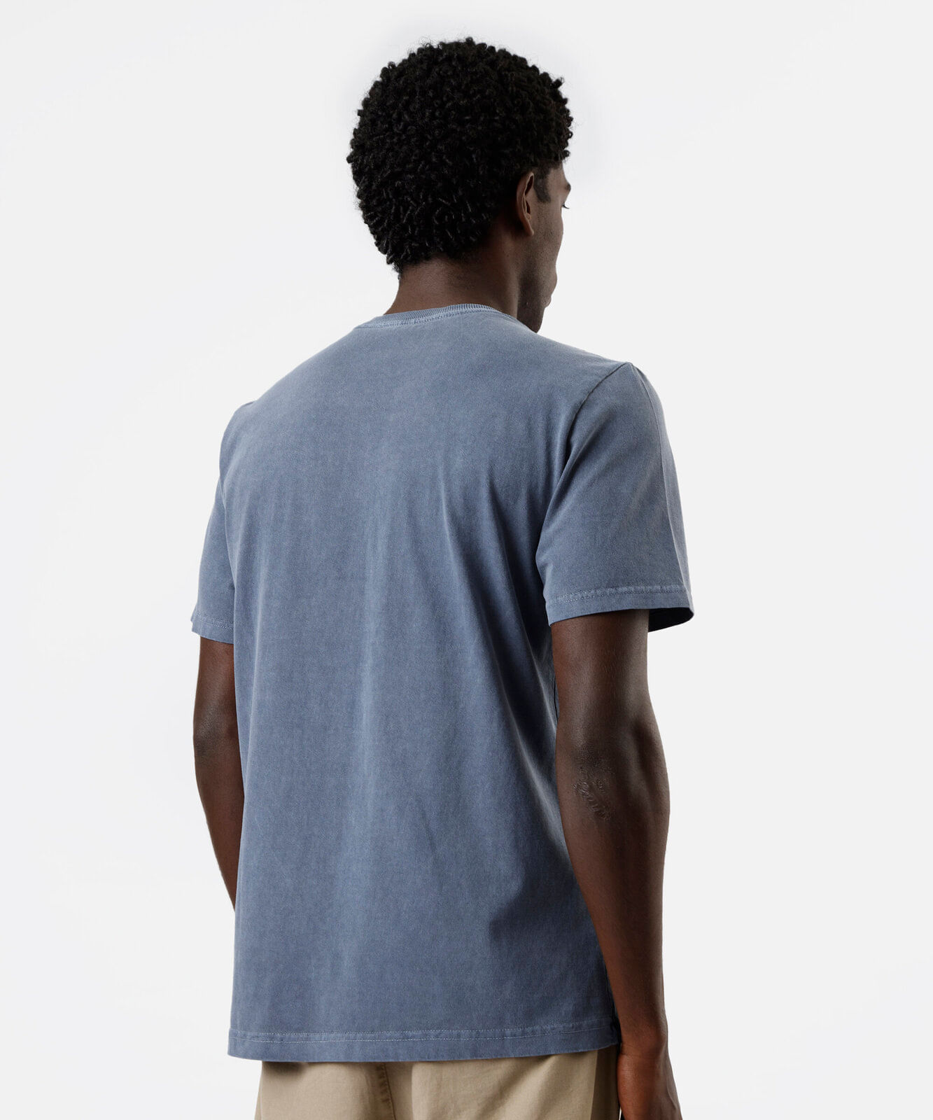 camiseta masculina de algodão brasileiragem azul