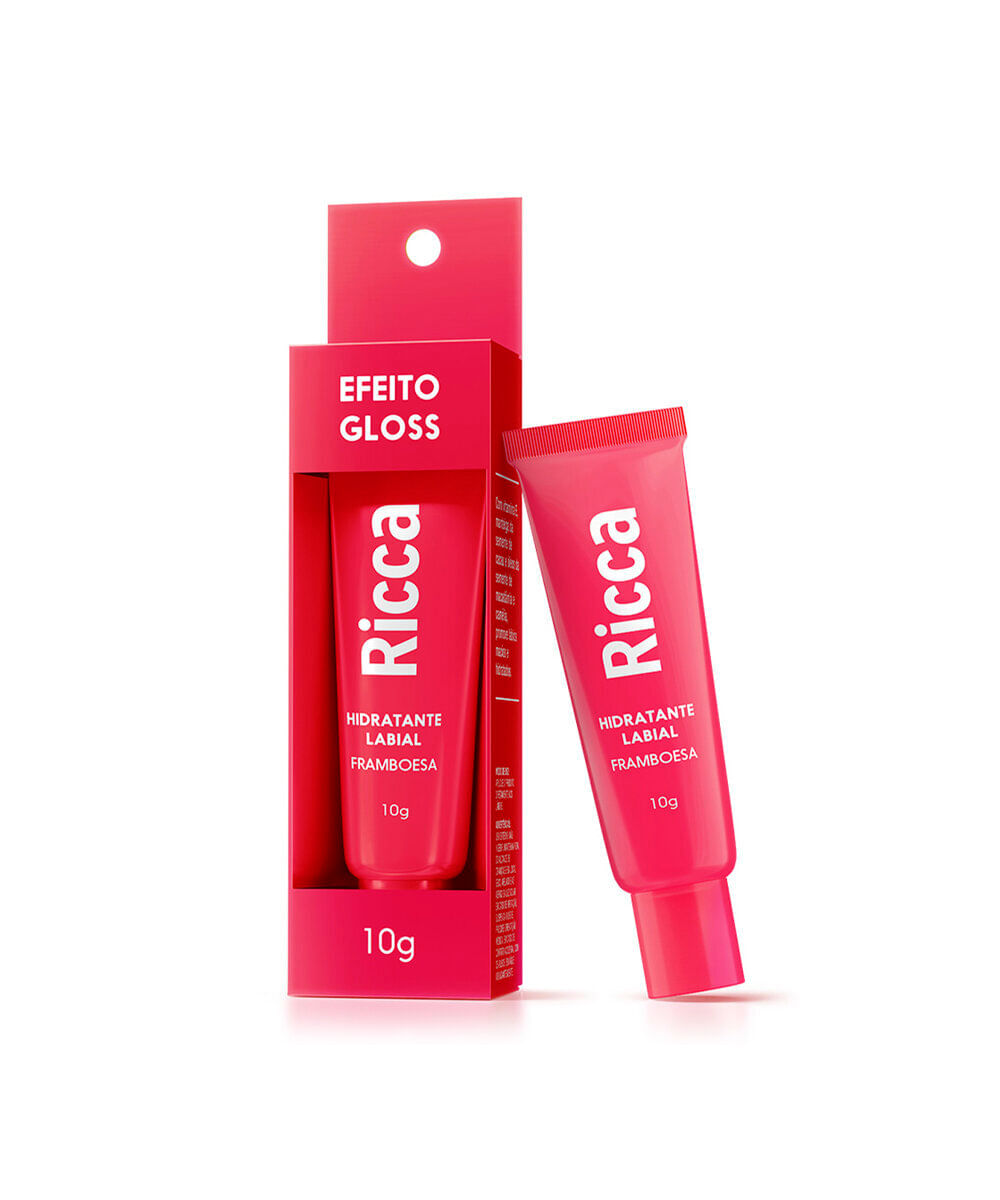 hidratante labial ricca framboesa vermelho